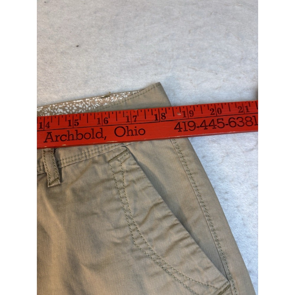 Eddie Bauer Women's Sz 14 (36x11) Khaki Chino Shorts Cotton Outdoor Hiking Trail - Picture 5 of 12